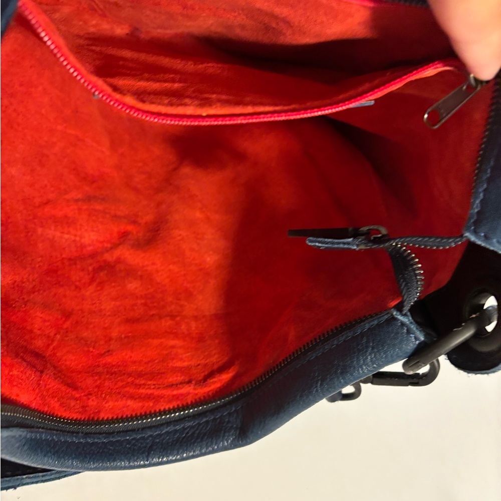 Hammitt Navy & Black Studded Leather Crossbody - Picture 7 of 8